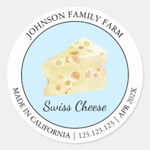 Farm Fresh Swiss Cheese Modern label