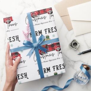 Farm Fresh Trees Christmas Wrapping Paper