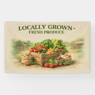 Farm Fresh Vegetable & Free Range Egg Banner
