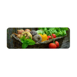 Farm Fresh Vegetables Return Address Label
