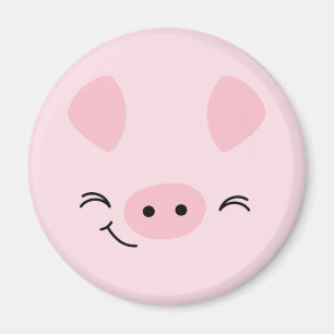 Farm Friends Playful Pig Magnet