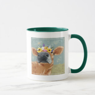 Farm Fun - Cow with Flower Crown Mug