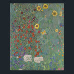 Farm Garden Sunflowers by Gustav Klimt Painting Faux Canvas Print<br><div class="desc">Imperial Austrian Painter Gustav Klimt's masterpiece : Farm Garden with Sunflowers</div>