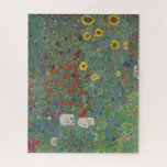 Farm Garden Sunflowers by Gustav Klimt Painting Jigsaw Puzzle<br><div class="desc">Imperial Austrian Painter Gustav Klimt's masterpiece : Farm Garden with Sunflowers</div>