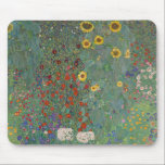 Farm Garden Sunflowers by Gustav Klimt Painting Mouse Pad<br><div class="desc">Imperial Austrian Painter Gustav Klimt's masterpiece : Farm Garden with Sunflowers</div>