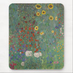 Farm Garden Sunflowers by Gustav Klimt Painting Mouse Pad<br><div class="desc">Imperial Austrian Painter Gustav Klimt's masterpiece : Farm Garden with Sunflowers</div>