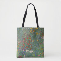 Farm Garden Sunflowers by Gustav Klimt Painting