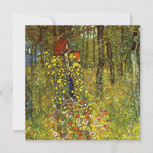 Farm Garden with Crucifix by Gustav Klimt