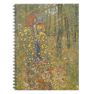 Farm Garden With Crucifix (by Gustav Klimt) Notebook