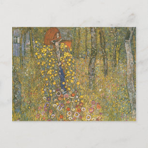 Farm Garden With Crucifix (by Gustav Klimt) Postcard