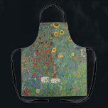 Farm Garden with Sunflowers by Gustav Klimt Apron<br><div class="desc">Cook or create in style with our Farm Garden with Sunflowers by Gustav Klimt apron. This apron features a stunning print of Klimt's famous artwork, showcasing vibrant sunflowers and lush greenery. Whether you're a seasoned chef or a creative artist, this Farm Garden with Sunflowers apron is the perfect accessory to...</div>