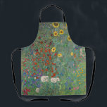 Farm Garden with Sunflowers by Gustav Klimt Apron<br><div class="desc">Cook or create in style with our Farm Garden with Sunflowers by Gustav Klimt apron. This apron features a stunning print of Klimt's famous artwork, showcasing vibrant sunflowers and lush greenery. Whether you're a seasoned chef or a creative artist, this Farm Garden with Sunflowers apron is the perfect accessory to...</div>