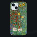 Farm Garden with Sunflowers by Gustav Klimt iPhone 15 Case<br><div class="desc">Farm Garden with Sunflowers by Gustav Klimt</div>