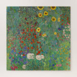Farm Garden with Sunflowers by Gustav Klimt Jigsaw Puzzle<br><div class="desc">Farm Garden with Sunflowers by Gustav Klimt</div>