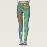 Farm Garden with Sunflowers by Gustav Klimt Leggings<br><div class="desc">Please visit my store for more interesting design and more colour choice.
=> zazzle.com/colorfulworld*</div>