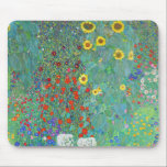 Farm Garden with Sunflowers by Gustav Klimt Mouse Pad<br><div class="desc">Please visit my store for more interesting design and more colour choice => zazzle.com/colorfulworld*</div>