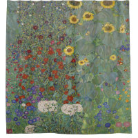Farm Garden with Sunflowers by Gustav Klimt