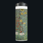 Farm Garden with Sunflowers by Gustav Klimt  Thermal Tumbler<br><div class="desc">Transform your life into a work of art with our stunning Farm Garden with Sunflowers, featuring the iconic painting by Gustav Klimt. The vibrant colours and intricate details of this masterpiece will add a touch of sophistication and beauty to your daily routine. Made from high-quality materials, and is both durable...</div>