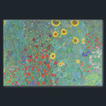 Farm Garden with Sunflowers by Gustav Klimt   Tissue Paper<br><div class="desc">Please visit my store for more interesting design and more colour choice => zazzle.com/colorfulworld*</div>