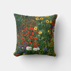 Farm Garden with Sunflowers Cushion