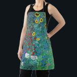 Farm Garden with Sunflowers, Gustav Klimt Apron<br><div class="desc">Gustav Klimt (July 14, 1862 – February 6, 1918) was an Austrian symbolist painter and one of the most prominent members of the Vienna Secession movement. Klimt is noted for his paintings, murals, sketches, and other objets d'art. In addition to his figurative works, which include allegories and portraits, he painted...</div>
