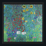 Farm Garden with Sunflowers, Gustav Klimt Faux Canvas Print<br><div class="desc">Gustav Klimt (July 14, 1862 – February 6, 1918) was an Austrian symbolist painter and one of the most prominent members of the Vienna Secession movement. Klimt is noted for his paintings, murals, sketches, and other objets d'art. In addition to his figurative works, which include allegories and portraits, he painted...</div>