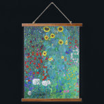 Farm Garden with Sunflowers, Gustav Klimt Hanging Tapestry<br><div class="desc">Gustav Klimt (July 14, 1862 – February 6, 1918) was an Austrian symbolist painter and one of the most prominent members of the Vienna Secession movement. Klimt is noted for his paintings, murals, sketches, and other objets d'art. In addition to his figurative works, which include allegories and portraits, he painted...</div>