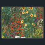 Farm Garden with Sunflowers Tissue Paper<br><div class="desc">Farm Garden with Sunflowers,  famous painting by Gustav Klimt.</div>