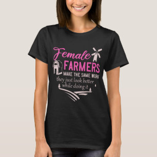 Farm Girl Animals Female Farmer Rancher Daughter T-Shirt