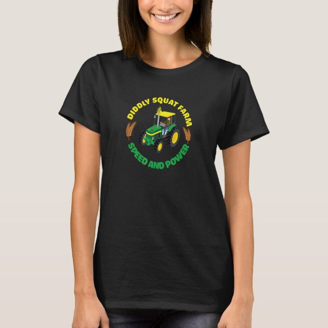 Farm Girl Farm Boy Who Loves Tractors Pigs Herd T-Shirt (Front)
