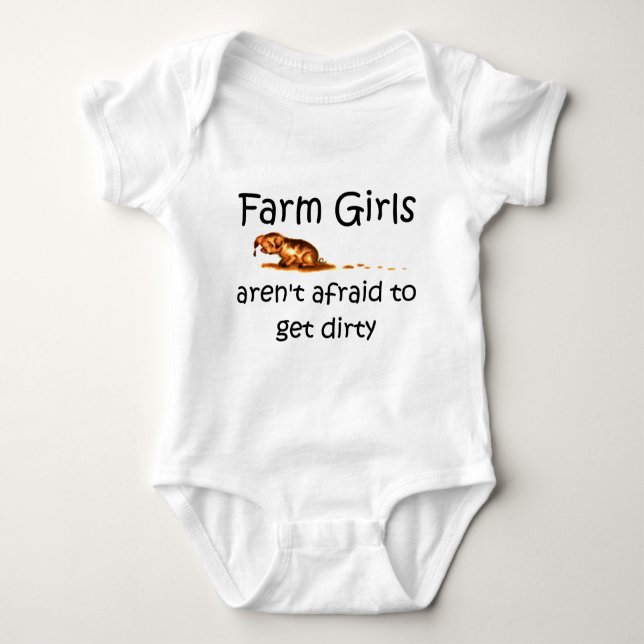 Farm Girls Aren't Afraid to Get Dirty T-shirts (Front)