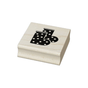 Farm Girl's Rubber Boots Rubber Stamp