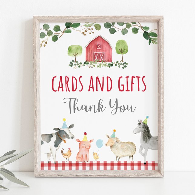 Farm Greenery Cards & Gifts Birthday Sign (Creator Uploaded)
