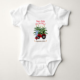 Farm Help On It's Way Corn Field Bodysuit