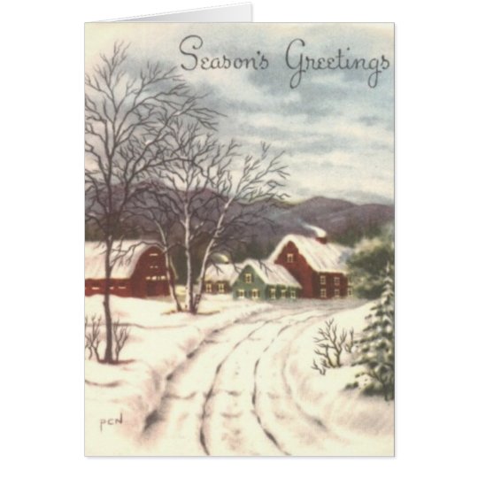 Farm Holiday Card