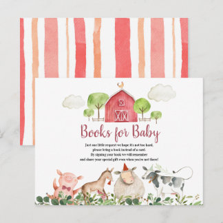 Farm House Animals Barnyard Books for Baby Postcard