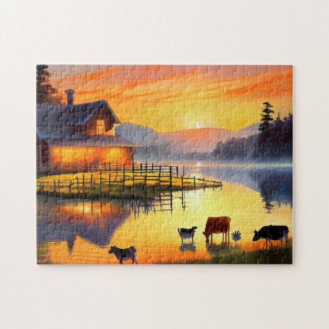 Farm House Bold and Beautiful Jigsaw Puzzle Intern (Horizontal)