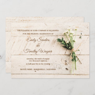 Farm house wedding invitation