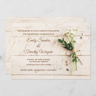 Farm house wedding invitation