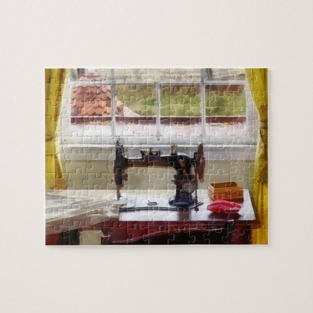 Farm House With Sewing Machine Jigsaw Puzzle (Horizontal)