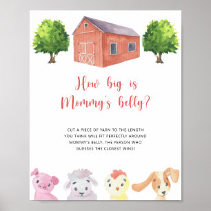 Farm - how big is mummy's belly game poster