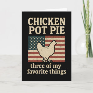 Farm Humor Chicken Chicken Pot Pie Graphic Card