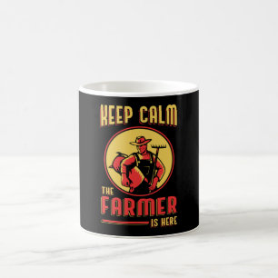 Farm Keep Calm Farmer Farming Tractor Funny Gift Coffee Mug