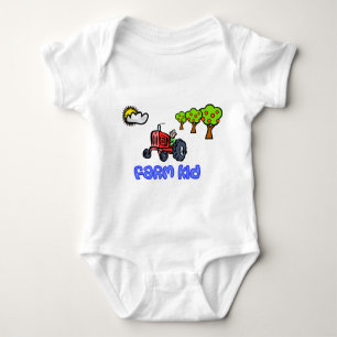 Farm Kid Tractor T-Shirt Baby Bodysuit
