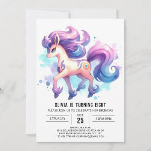 Farm Kids Horse Birthday Invitation