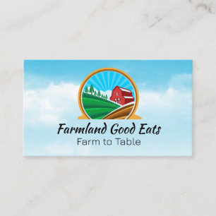 Farm Land Barn Landscape Business Card