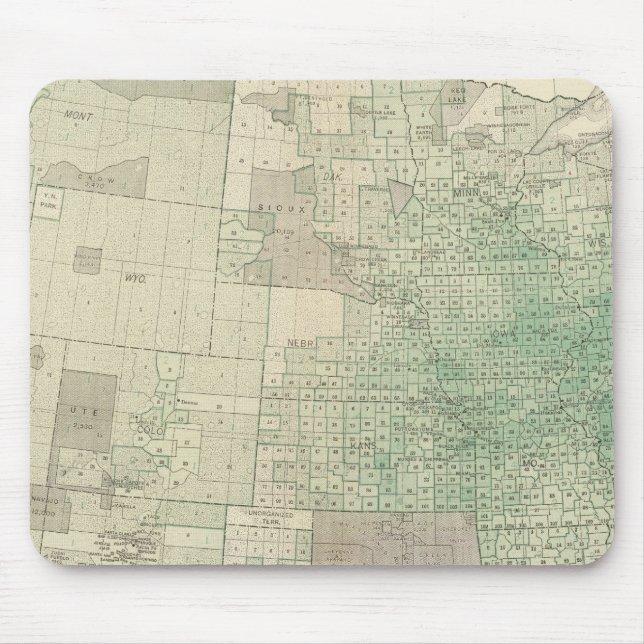 Farm land by counties mouse pad (Front)