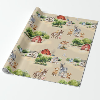 Farm Land Seamless Pattern Craft and Wrapping Paper