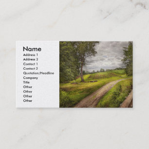 Farm - Landscape - Jersey crops Business Card