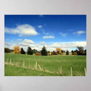 farm landscape poster